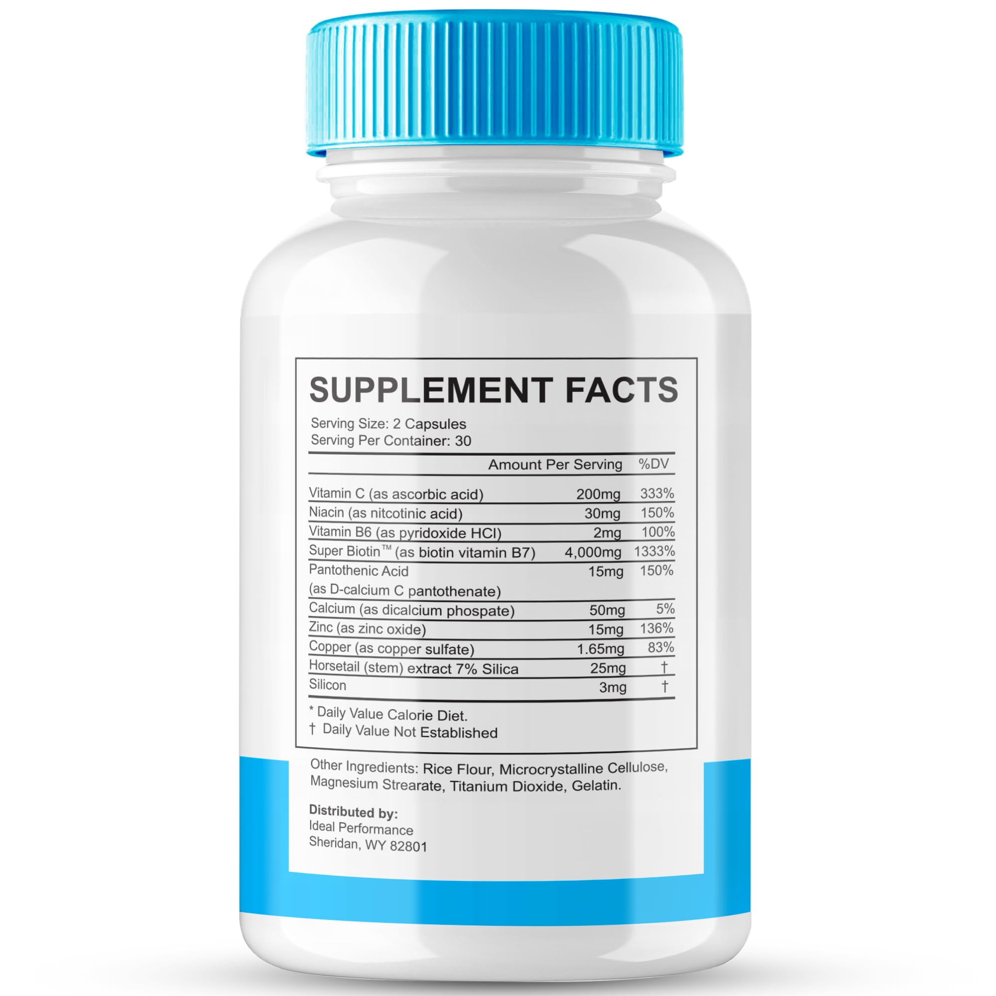 Dentipure bottle side view