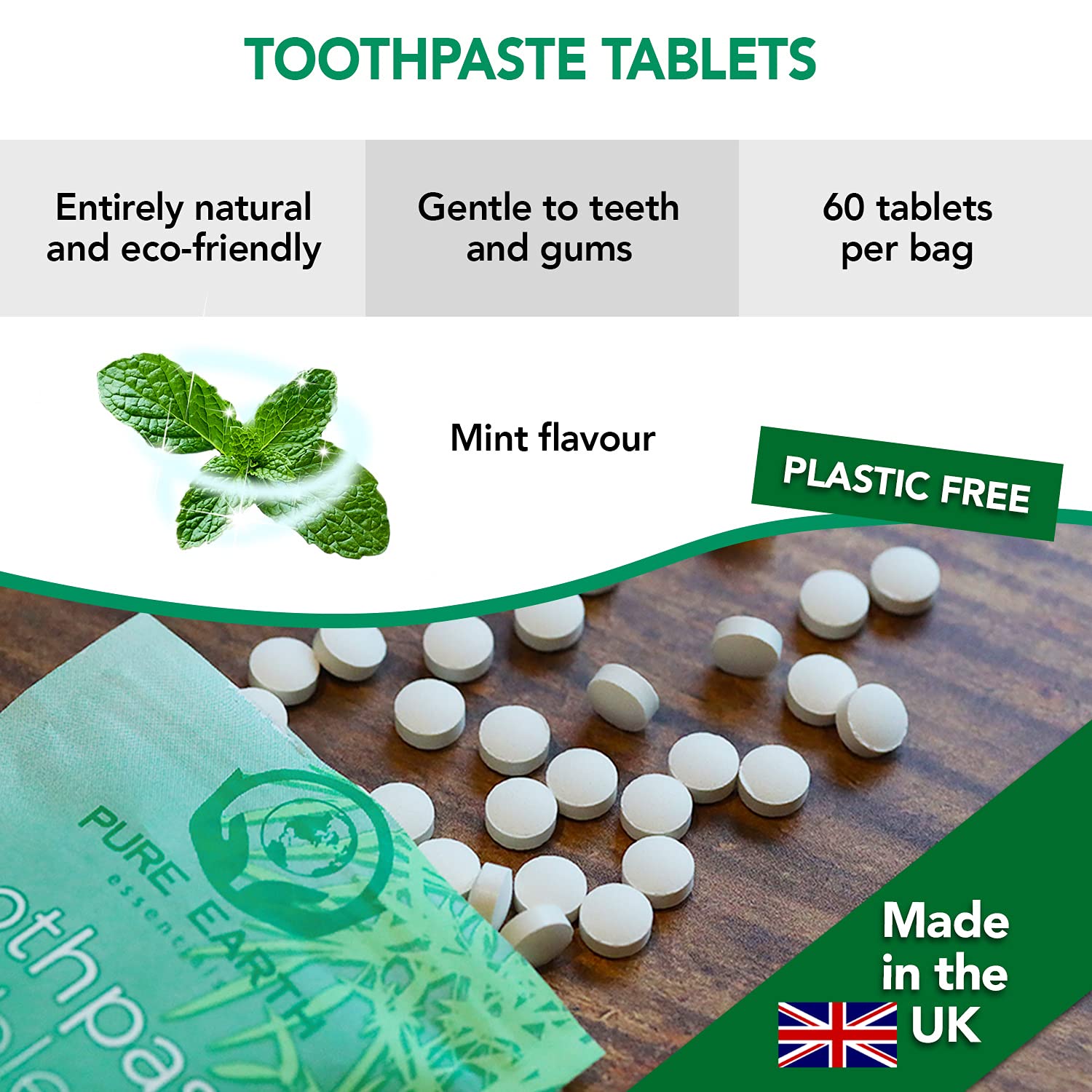 Dentist-developed toothpaste tablets for clean teeth