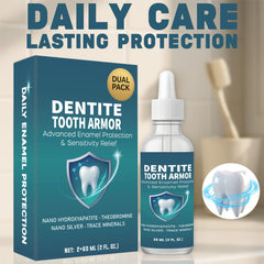 Close-up of Dentite Tooth Armor bottle