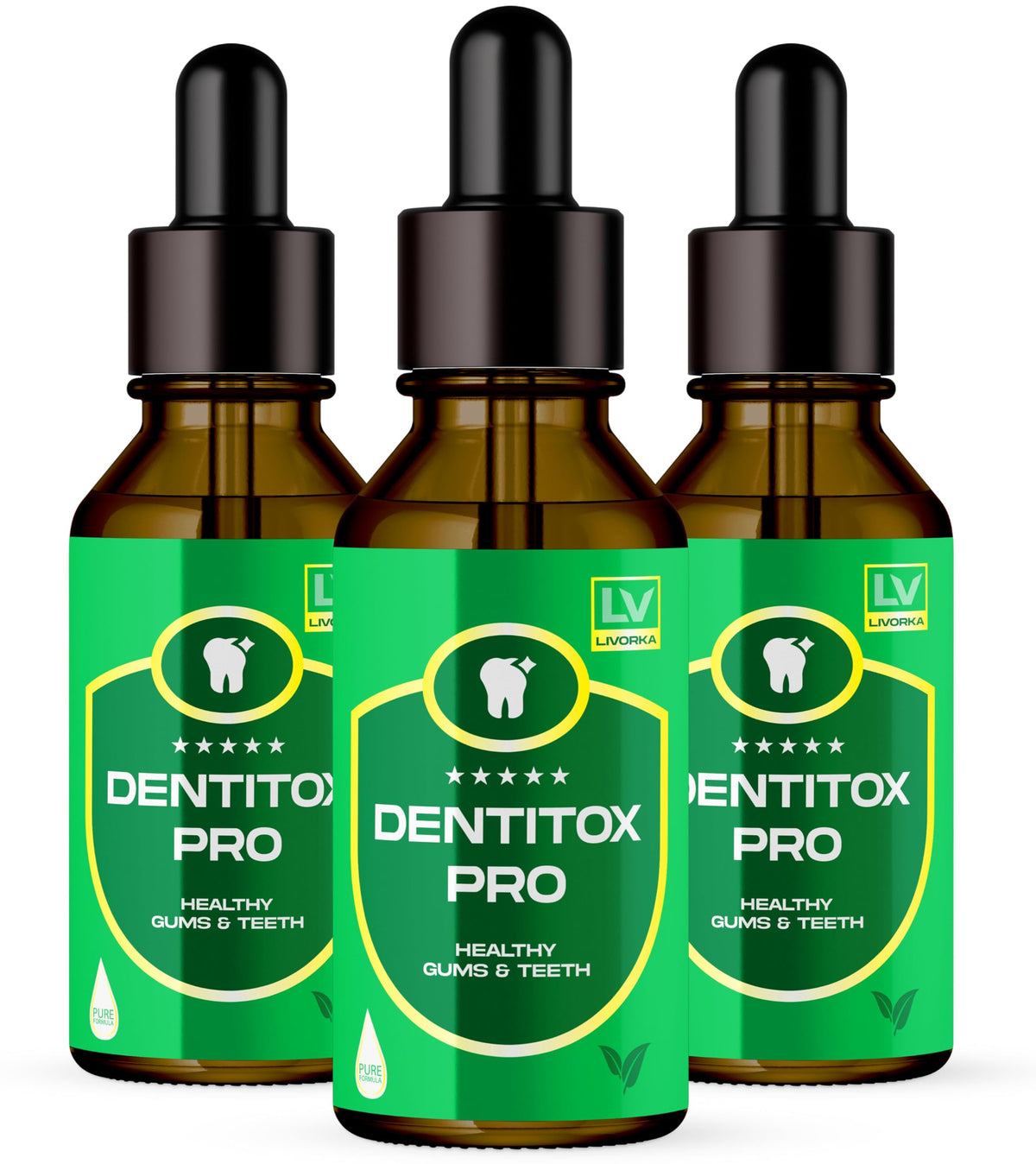 Dentitox Pro Drops bottle and packaging