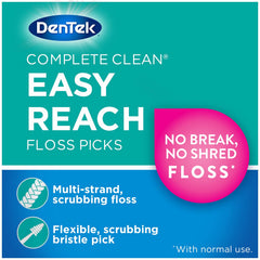 Y-shape floss head reaches back teeth