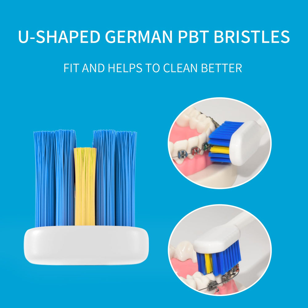 Toothbrush head covers included for hygiene