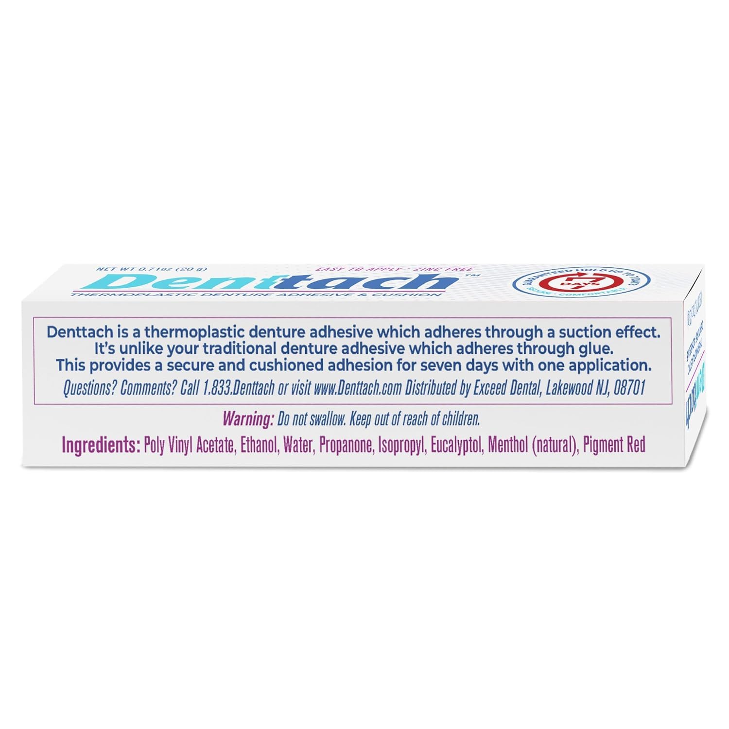 Pack of 5 denture adhesive and reliner products