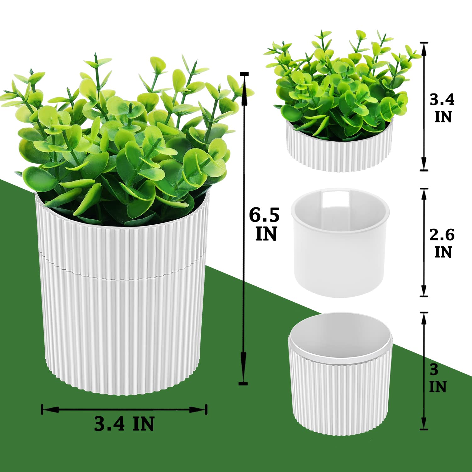 Removable eucalyptus stems on lid for cleaning