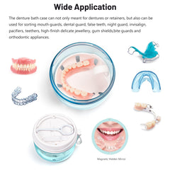 Inside view showing storage space for dentures and tools