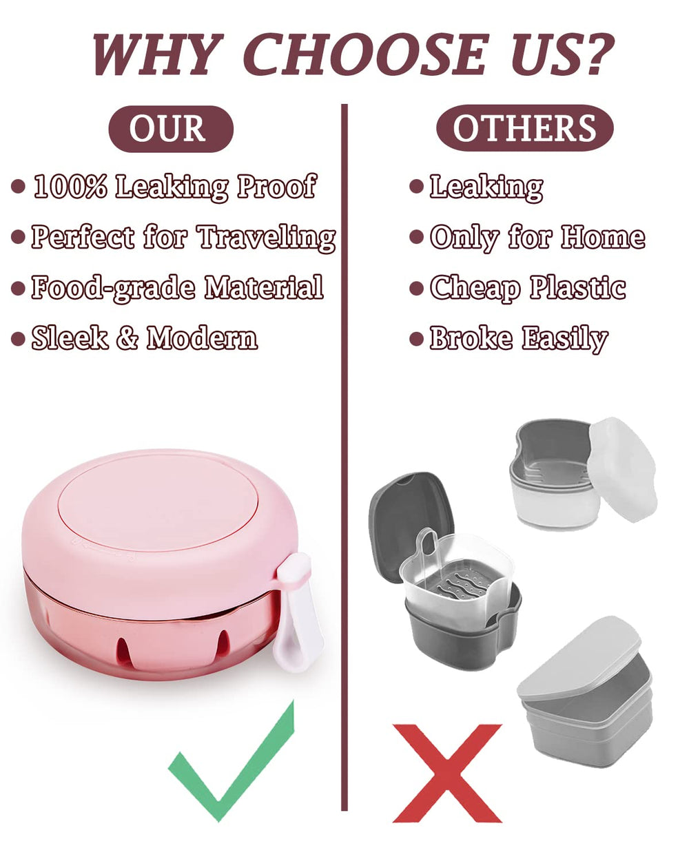 Durable materials: PP, PS and silicone with food-grade seal