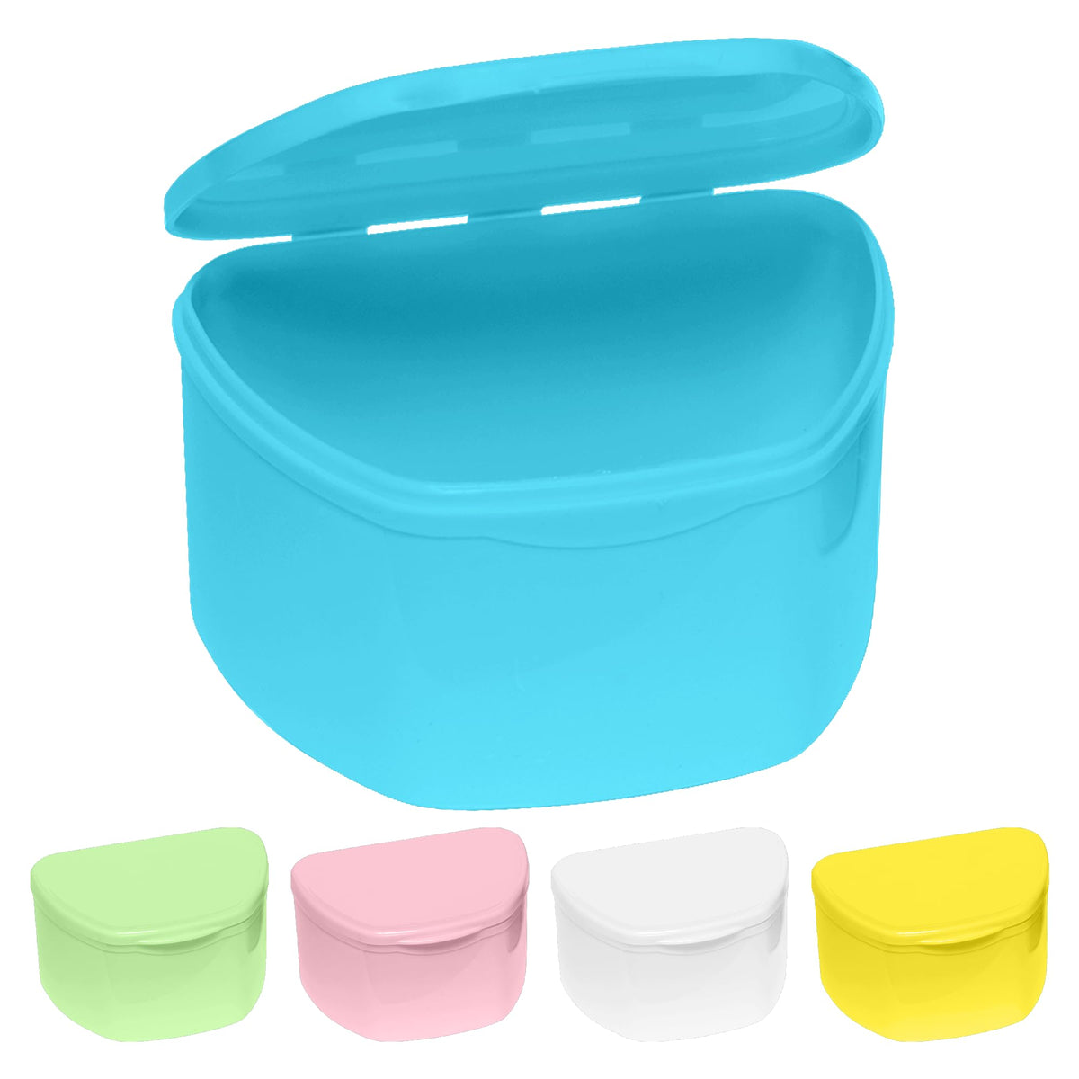 PlastCare USA Denture Cases 5 Color Pack – main product image