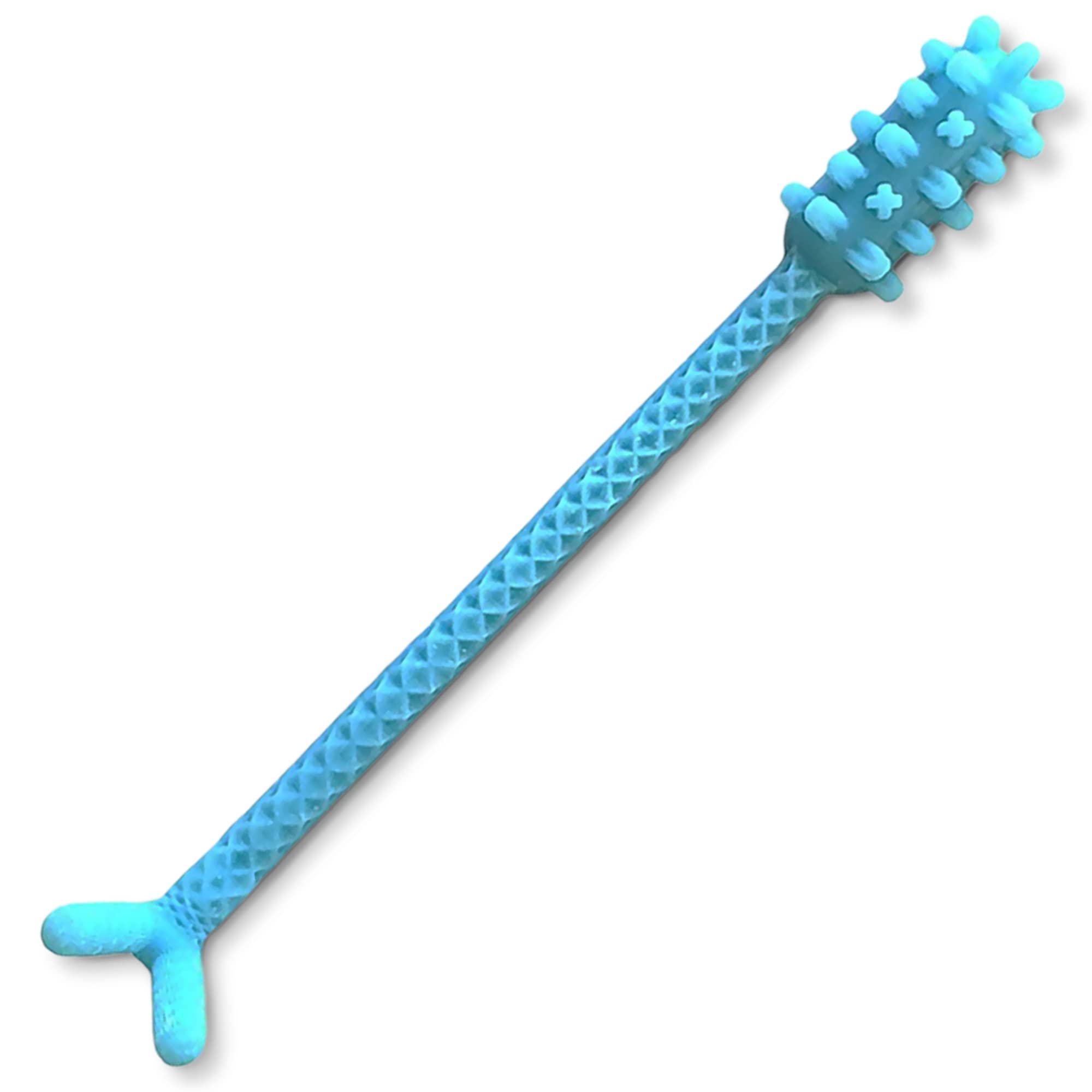 Denture Dart V3 hard plastic denture brush with textured grip
