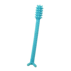 Front view of Denture Dart V4 hard plastic denture brush