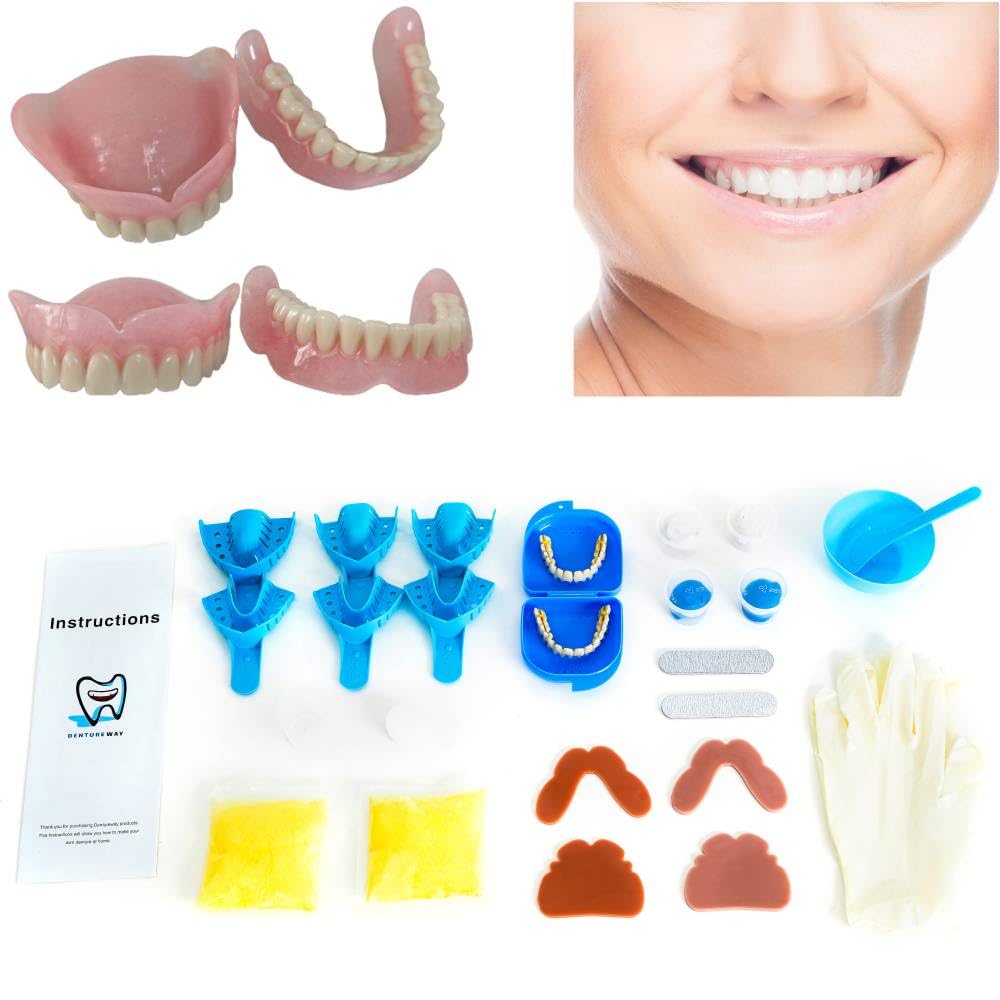 Denture DIY Kit packaging and contents