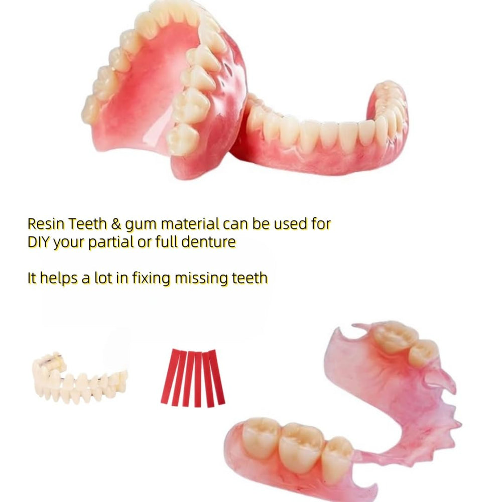 Temporary teeth for at-home smile enhancement