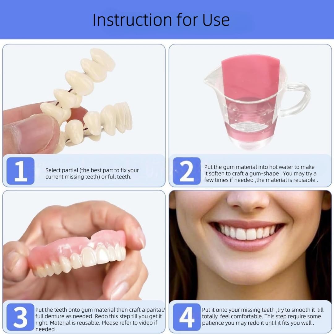 Denture kit displayed for weddings and events