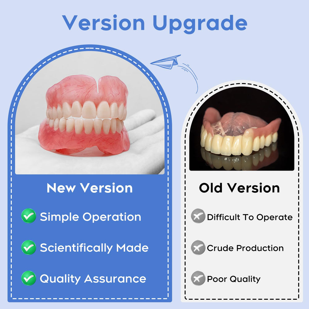 Customizable and reusable at-home denture kit
