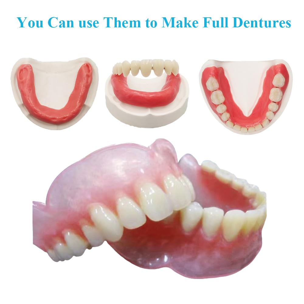 Gum material for practice dentures