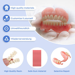 Gum-safe resin materials used in dentures
