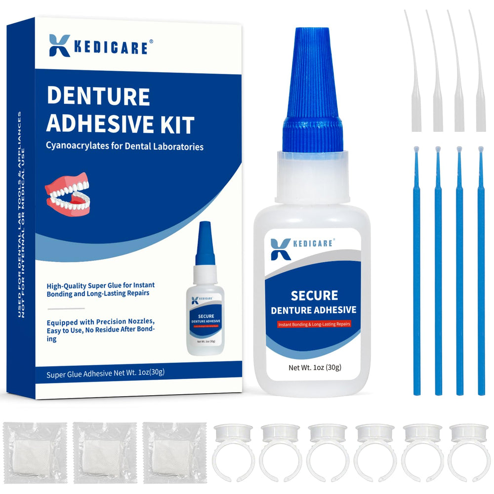 1oz denture repair glue kit bottle