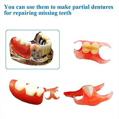All kit components organized for denture practice.