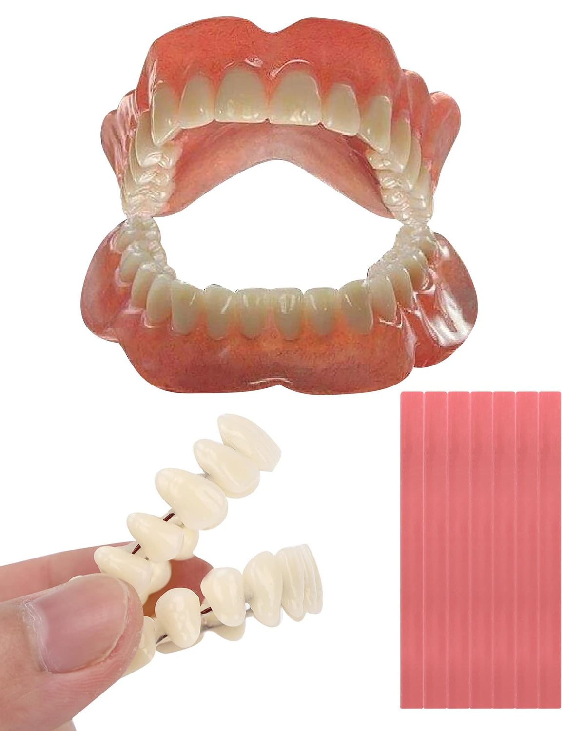 Dentures DIY Kit – top and bottom denture components