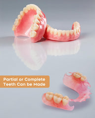 Denture kit components and resin teeth
