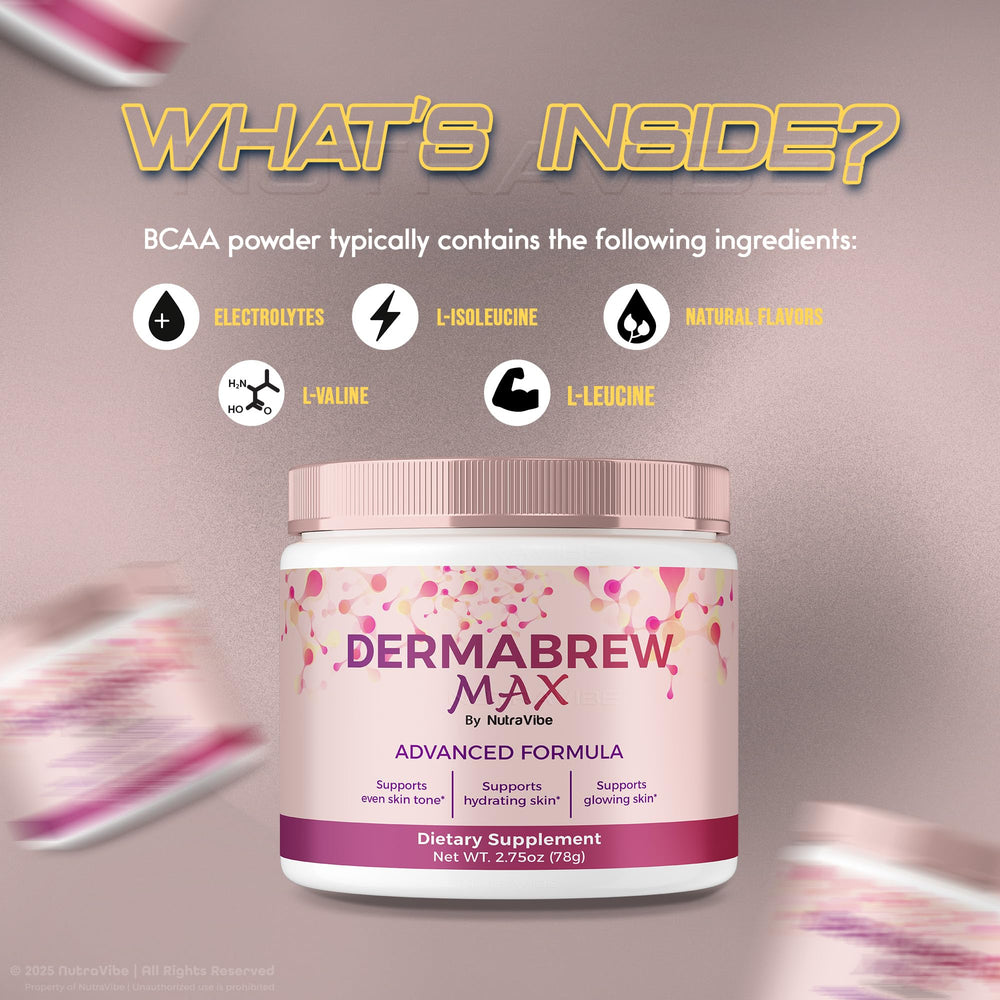 DermaBrew Max tub and bottle