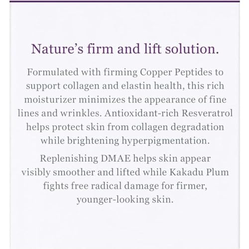 Close-up of DMAE ingredient highlighted for firming