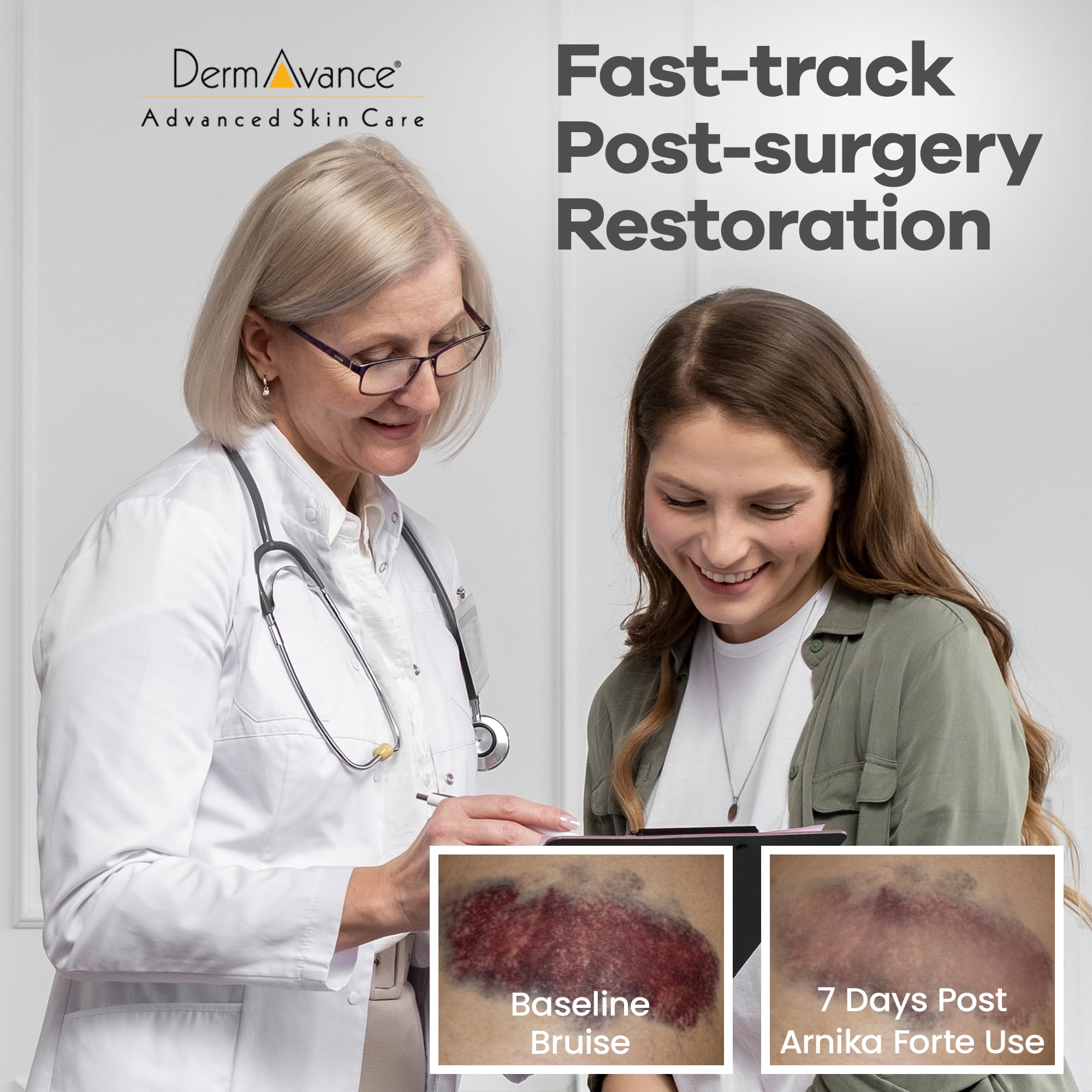 Vitamin C and antioxidants information on Arnika Forte label