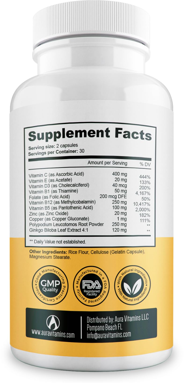 Usage illustration for taking Dermawonder Vitiligo Capsules 60 Count