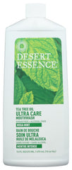 Desert Essence Tea Tree Oil Ultra Care Mouthwash bottle front view
