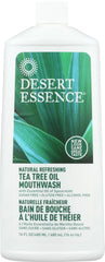Desert Essence Tea Tree Mouthwash Spearmint 16 oz Bottle - Pack of 3 - image 1