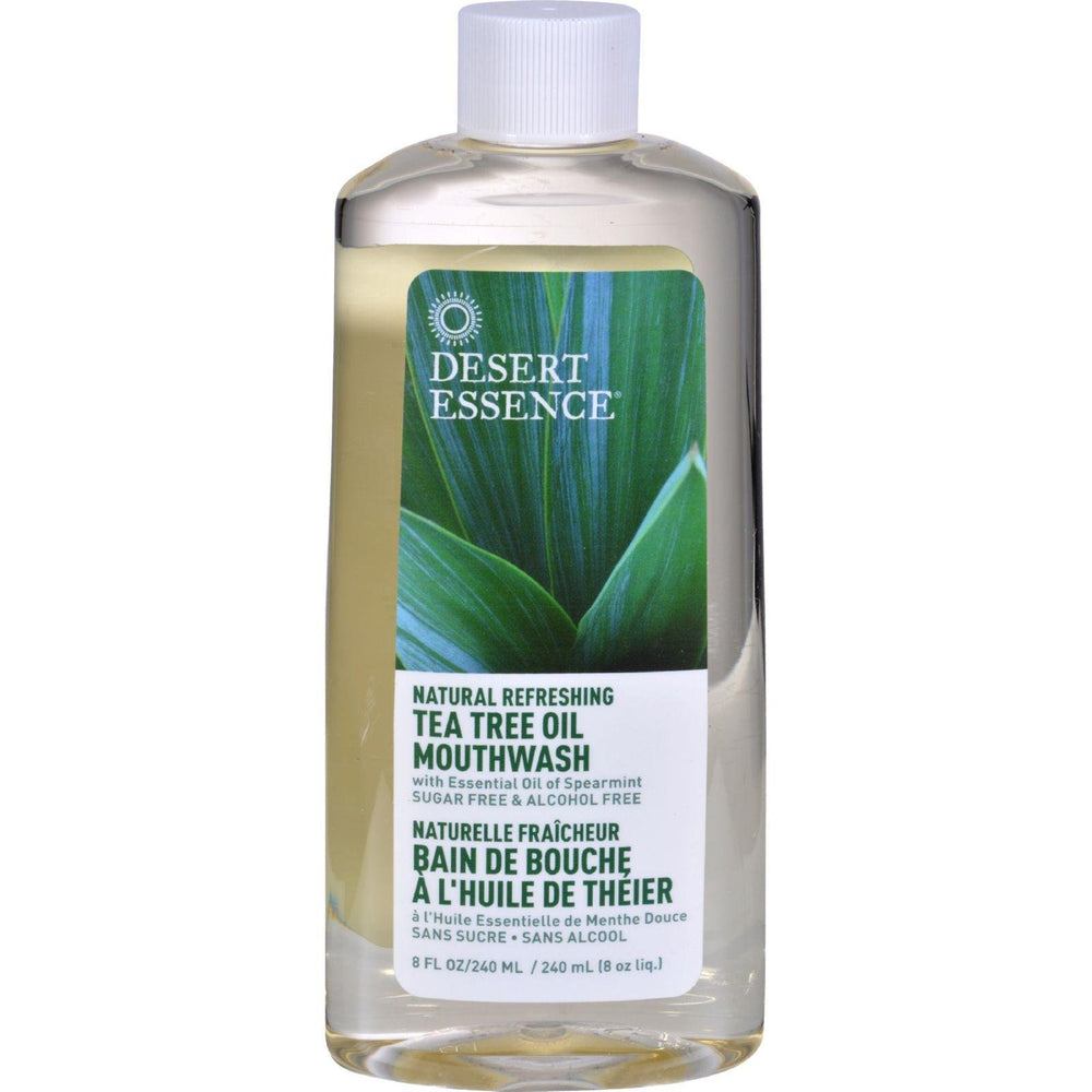 Desert Essence Tea Tree Mouthwash Spearmint 8 oz Pack of 6