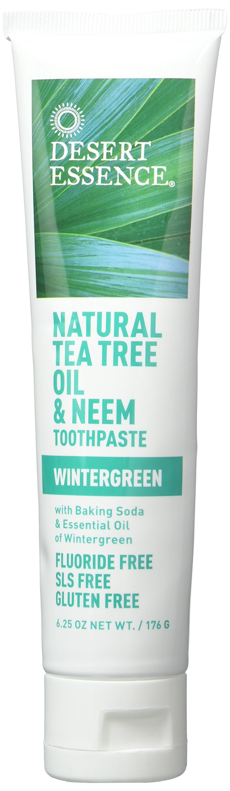 Desert Essence Tea Tree Oil Wintergreen Toothpaste 6.25 oz tube (2 per case)