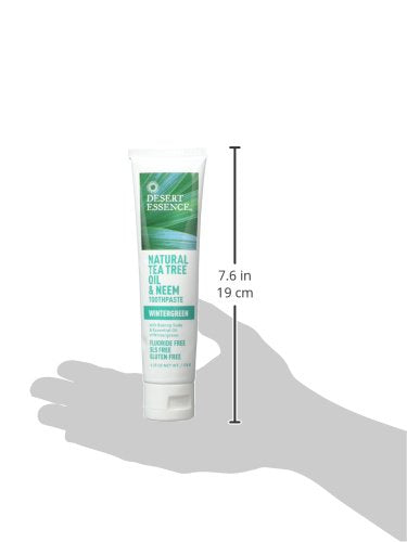 Close-up of Neem, Tea Tree Oil, and Wintergreen ingredients