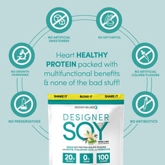 Designer Wellness prebiotic fiber illustration emphasizes digestion-friendly, low-sugar nutrition