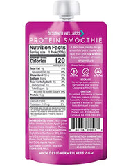 Raspberry Passion Fruit smoothie pouch close-up