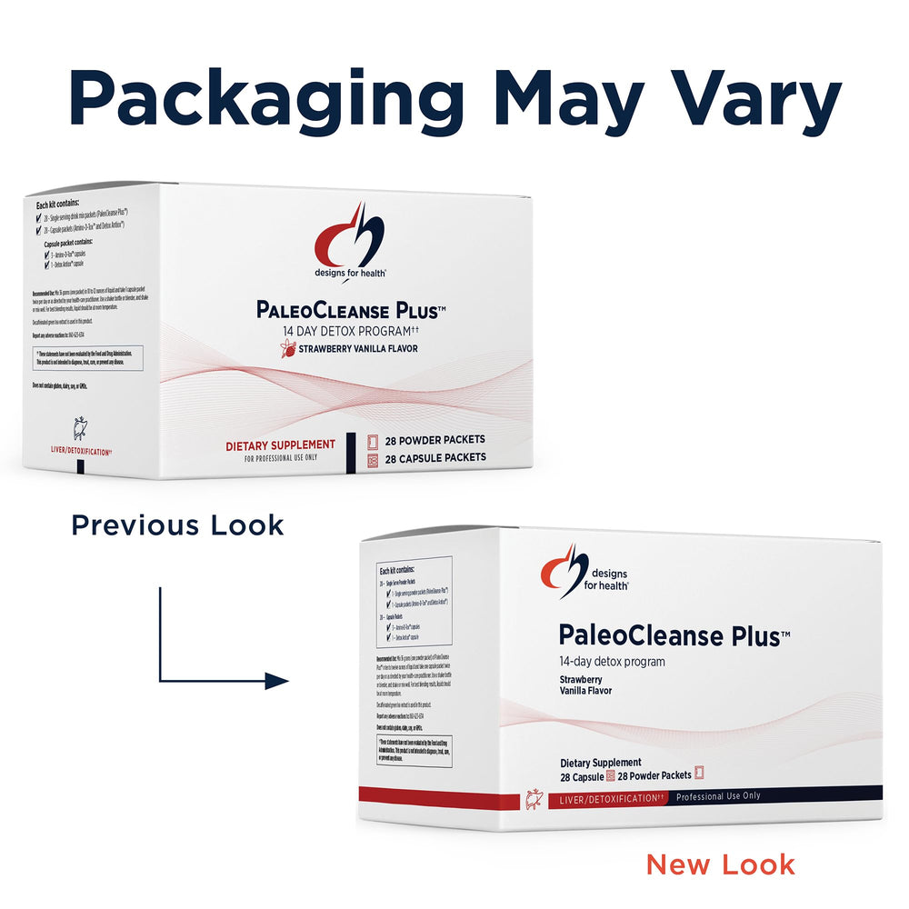 Designs for Health Detox Antiox capsule packet with antioxidants for detox support.