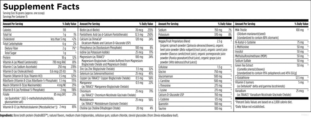 Designs for Health PaleoCleanse Plus strawberry-vanilla smoothie ready for easy meal replacement and detox.