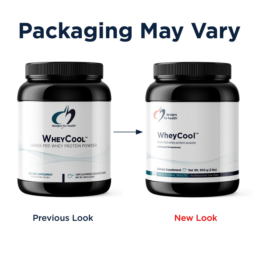 Designs for Health WheyCool gluten-free, non-GMO protein ideal for athletes.