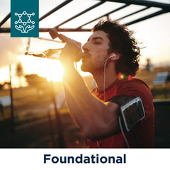 Designs for Health WheyCool instantized powder pours easily into water for quick mixing.