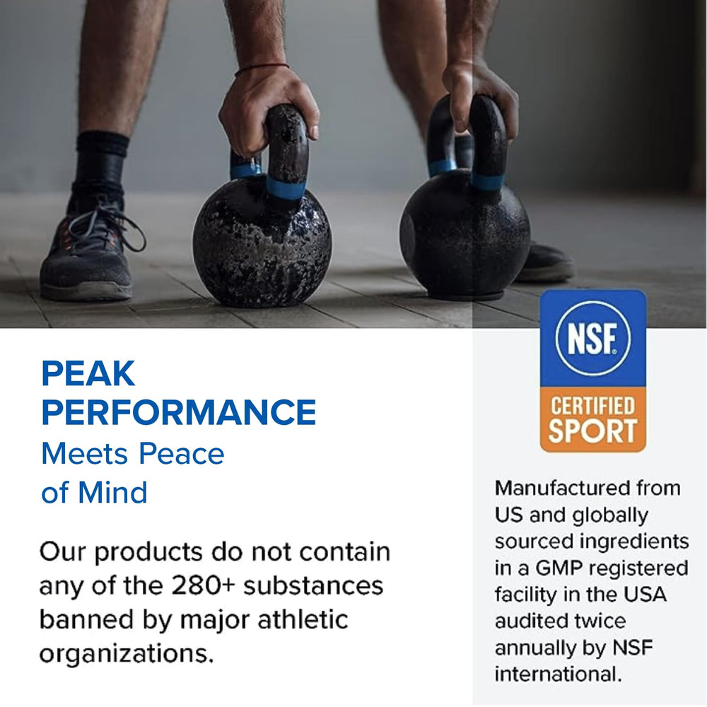 NSF Certified Sport seal on Designs for Health hydration product