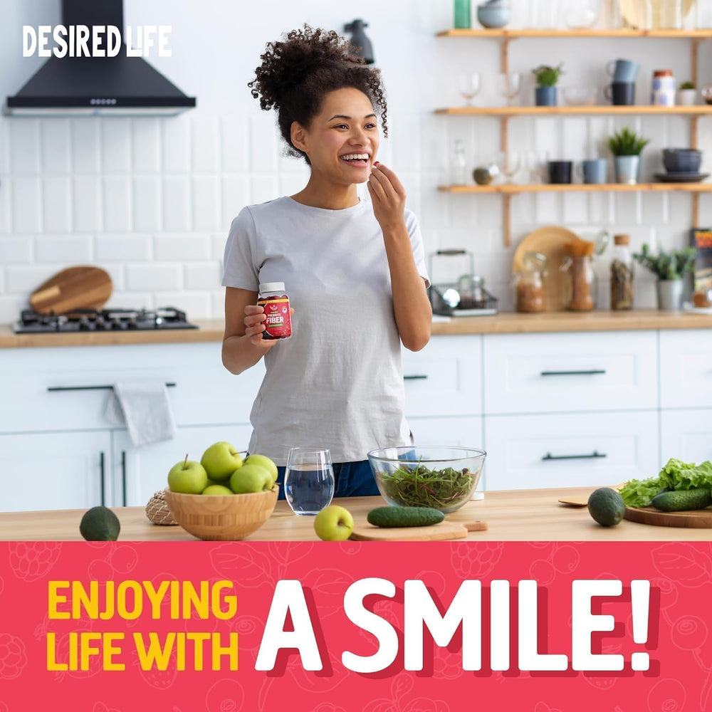 Ingredients list for Desired Life Sugar Free Prebiotic Fiber Gummies