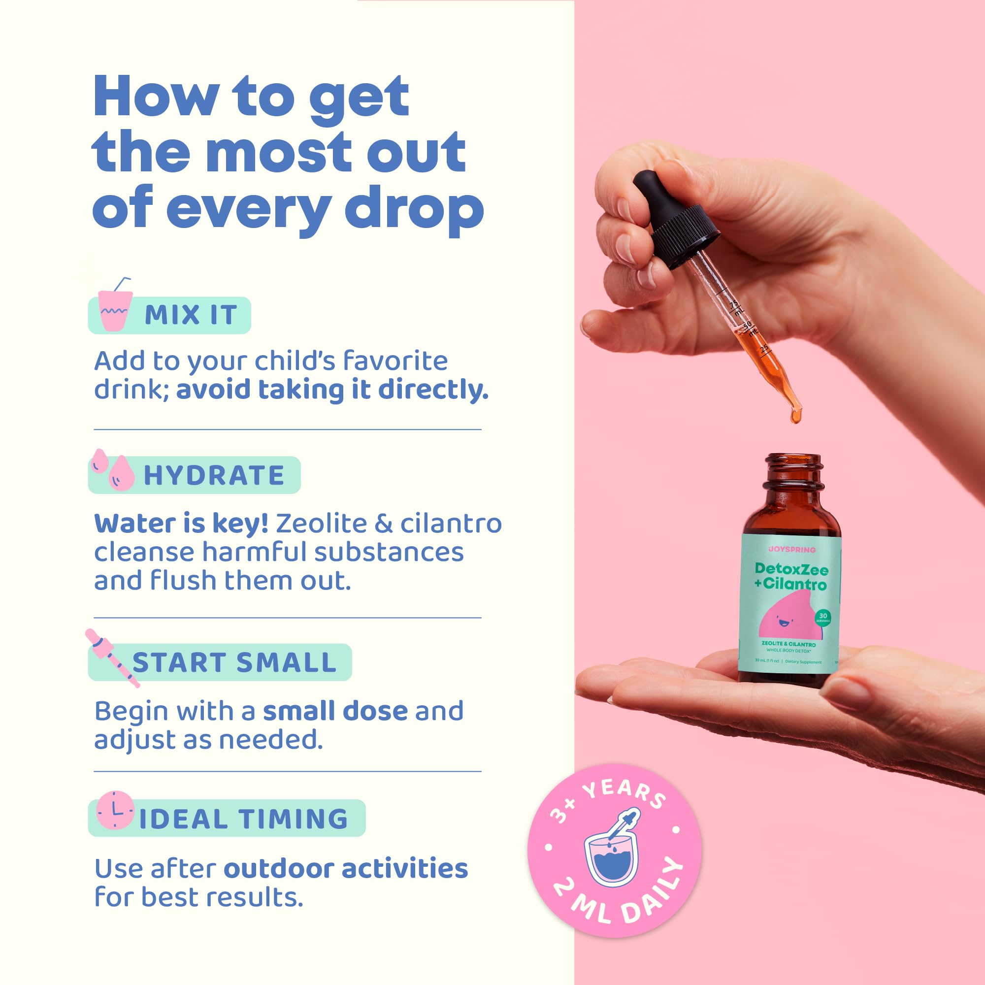 Detox supports energy, immunity, digestion for kids