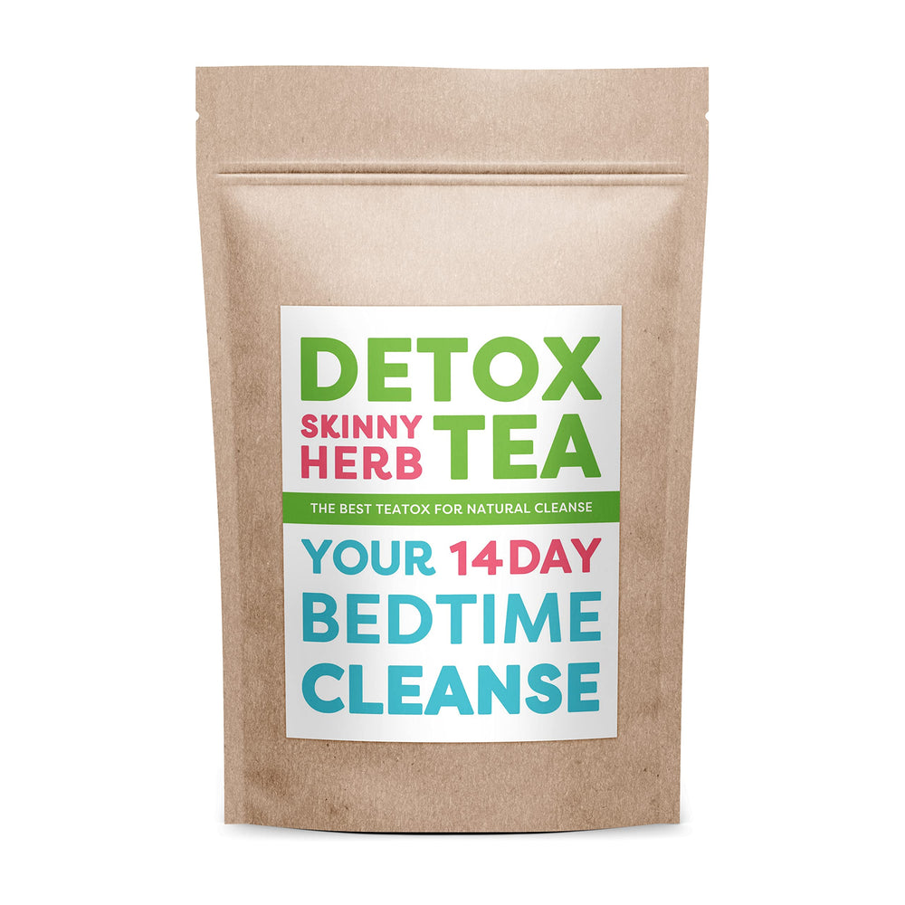 Detox Skinny Herb Tea bedtimes cleanse tea bags ready to brew for a gentle digestive routine.
