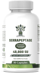 Bottle of Detox Trees Serrapeptase 40,000 SPU - 90 capsules