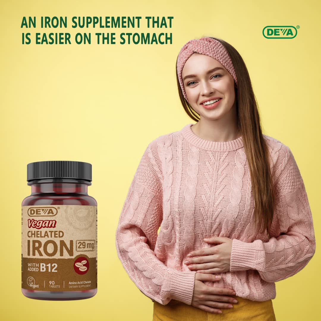 Vitamin B-12 fortified iron supplement