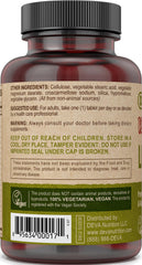 Close-up of DEVA Vegan Liver Support ingredients on the bottle label