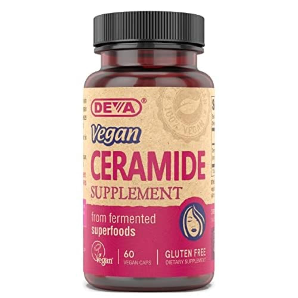 DEVA Vegan Ceramide Skin Support bottle with capsules