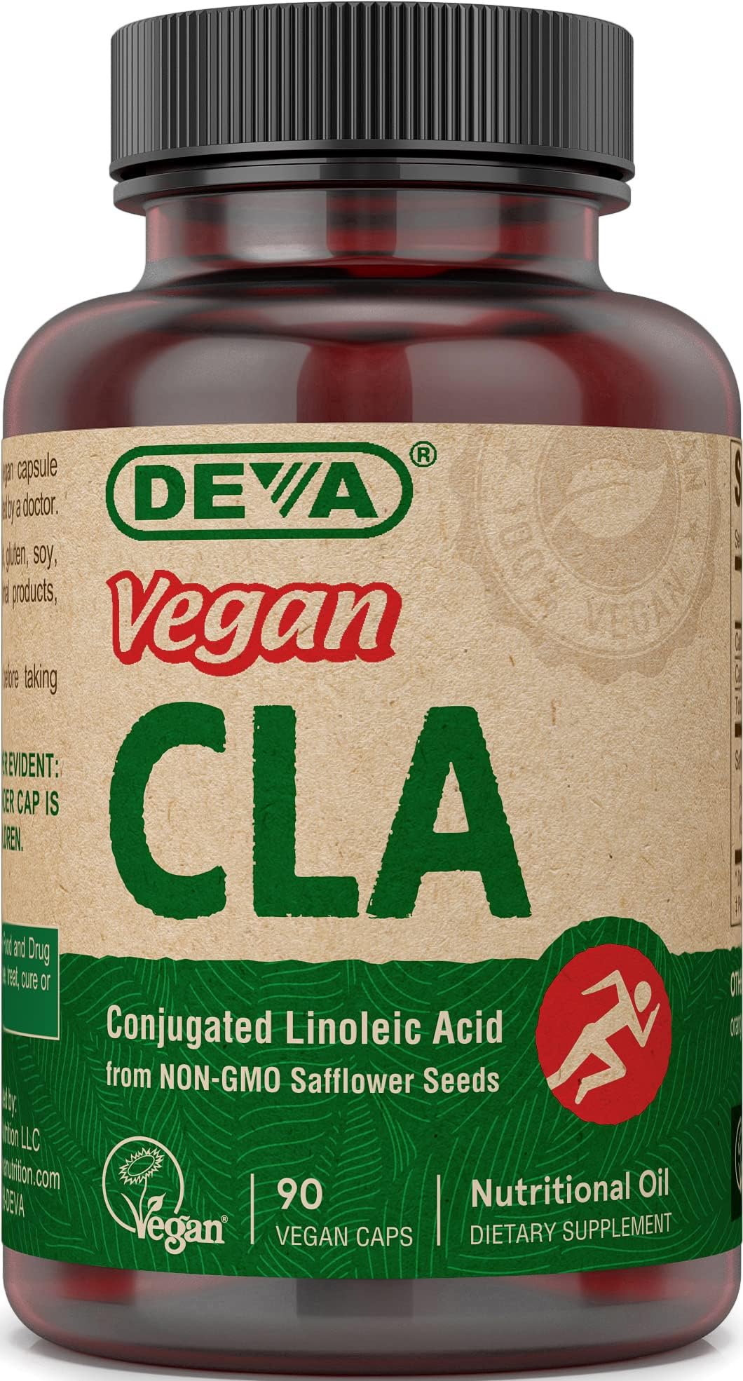 DEVA Vegan CLA Caps bottle with label