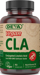 DEVA Vegan CLA Caps bottle with label