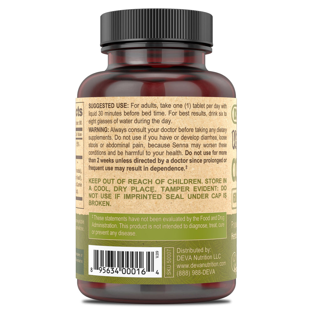 Ingredient blend including Triphala, psyllium husk, and senna