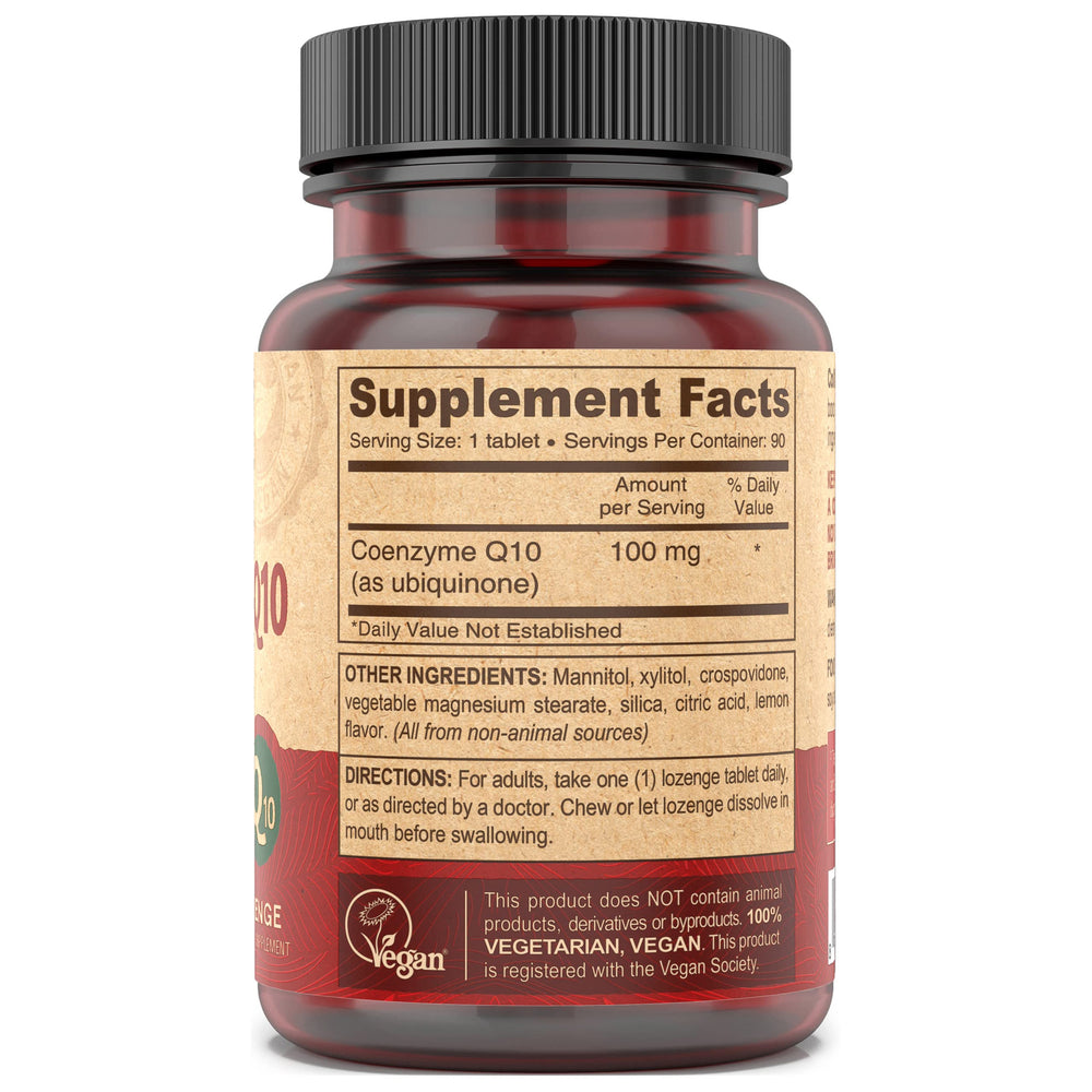 Ingredient list for DEVA Vegan CoQ10 100mg
